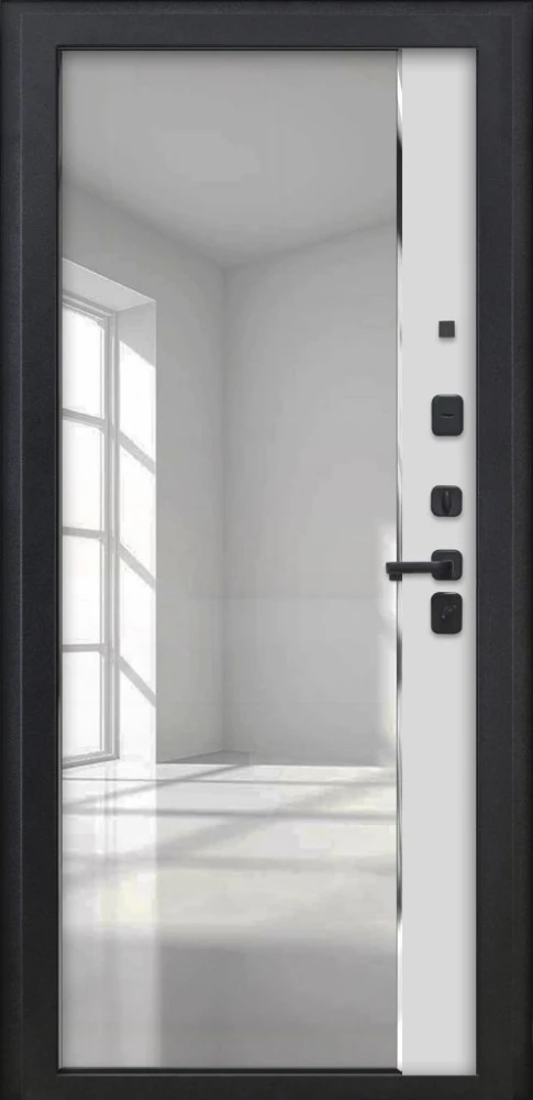 Входная дверь ДвериПРО Модель Л-48 ФЛЗ-618 Белый матовый DPRO226215 внутренняя сторона