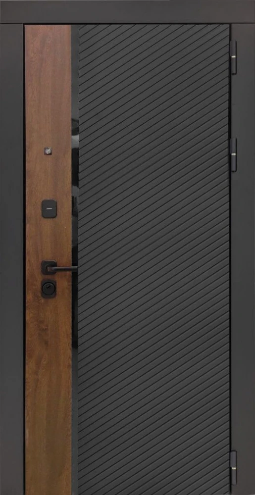 Входная дверь ДвериПРО Модель 3КЛ-1101 ФЛ-14 Веллуто бьянко DPRO226541 внешняя сторона